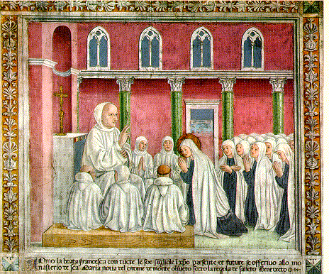 Affresco dell'Oblazione delle Oblate