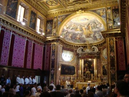 Interno della Chiesa durante la Messa